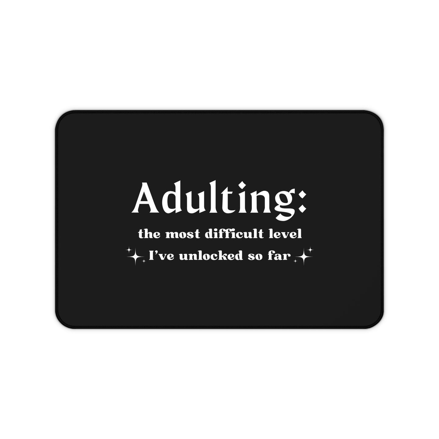 Adulting Definition Quote Desk Mat