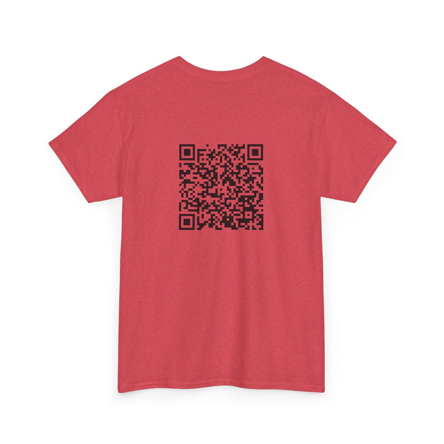 I know I'm beautiful QR Code Heavy Cotton Tee
