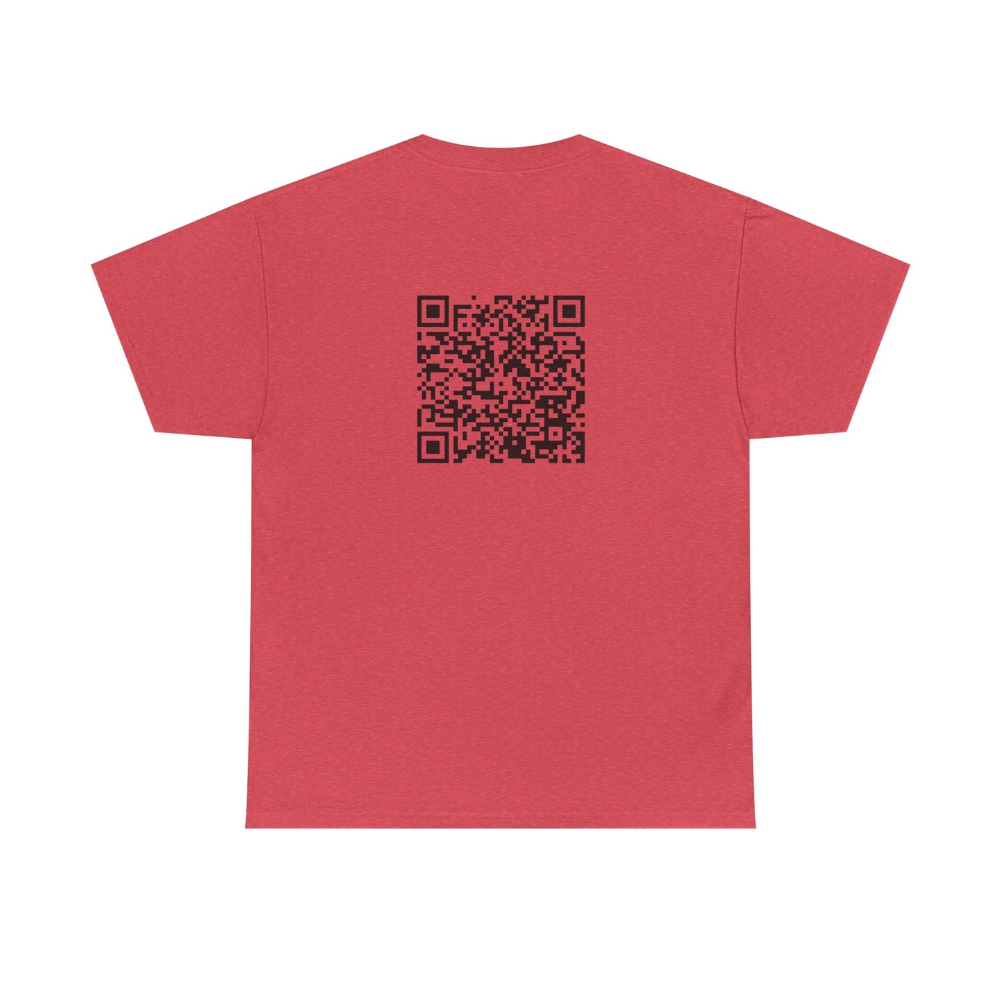 I know I'm beautiful QR Code Heavy Cotton Tee