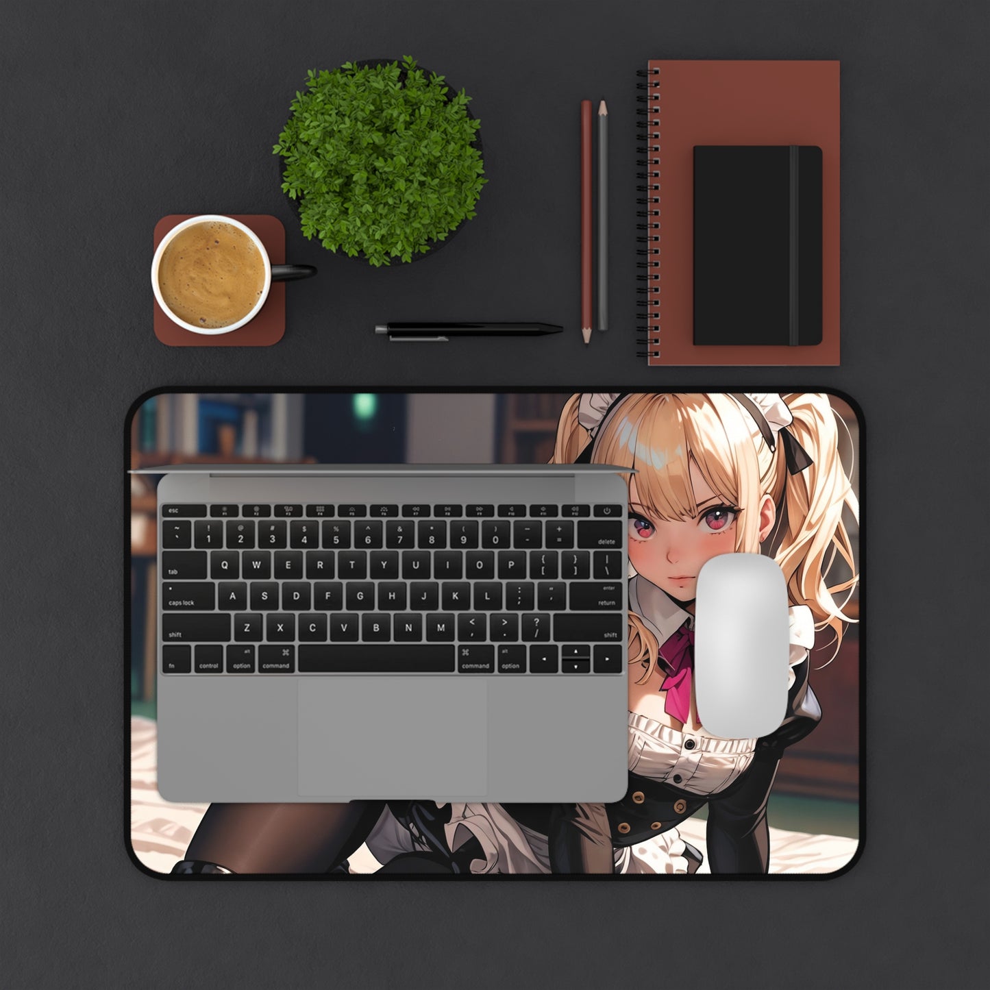 Cute Anime Lolita Girl Desk Mat