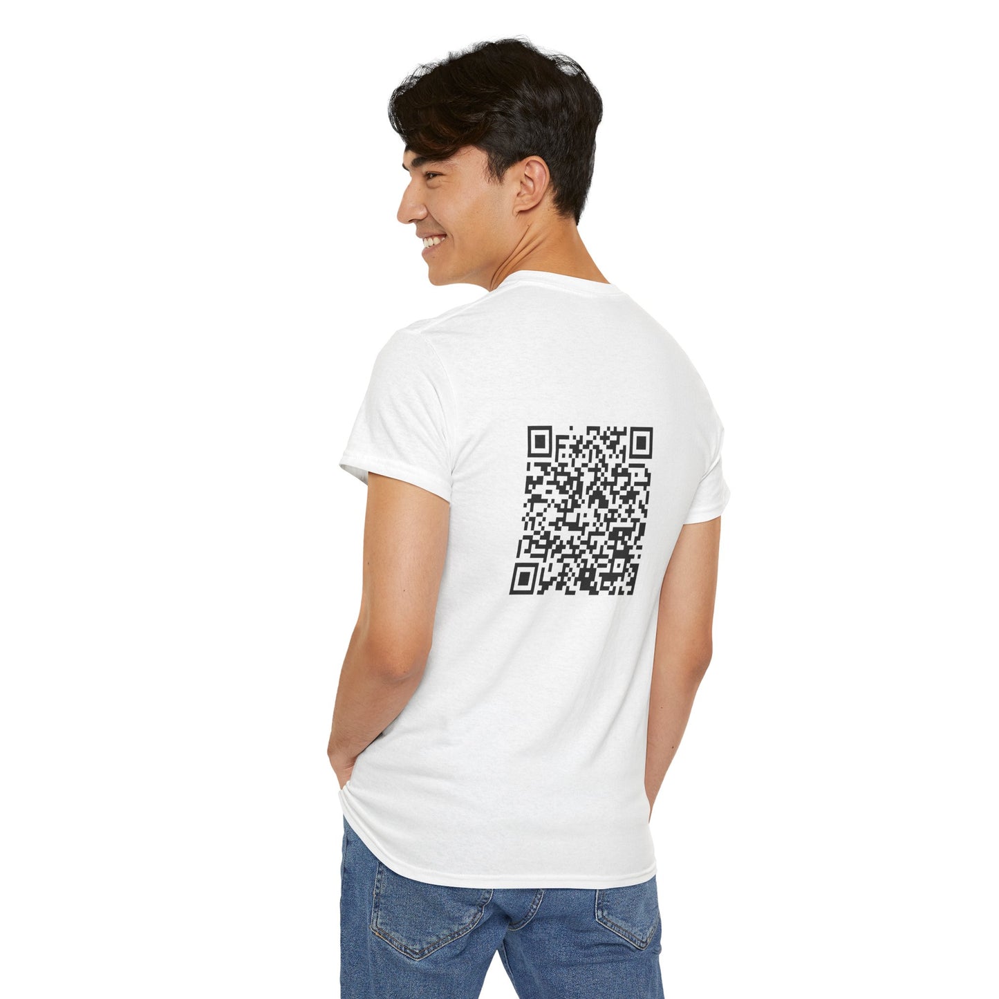 I know I'm beautiful QR Code Heavy Cotton Tee