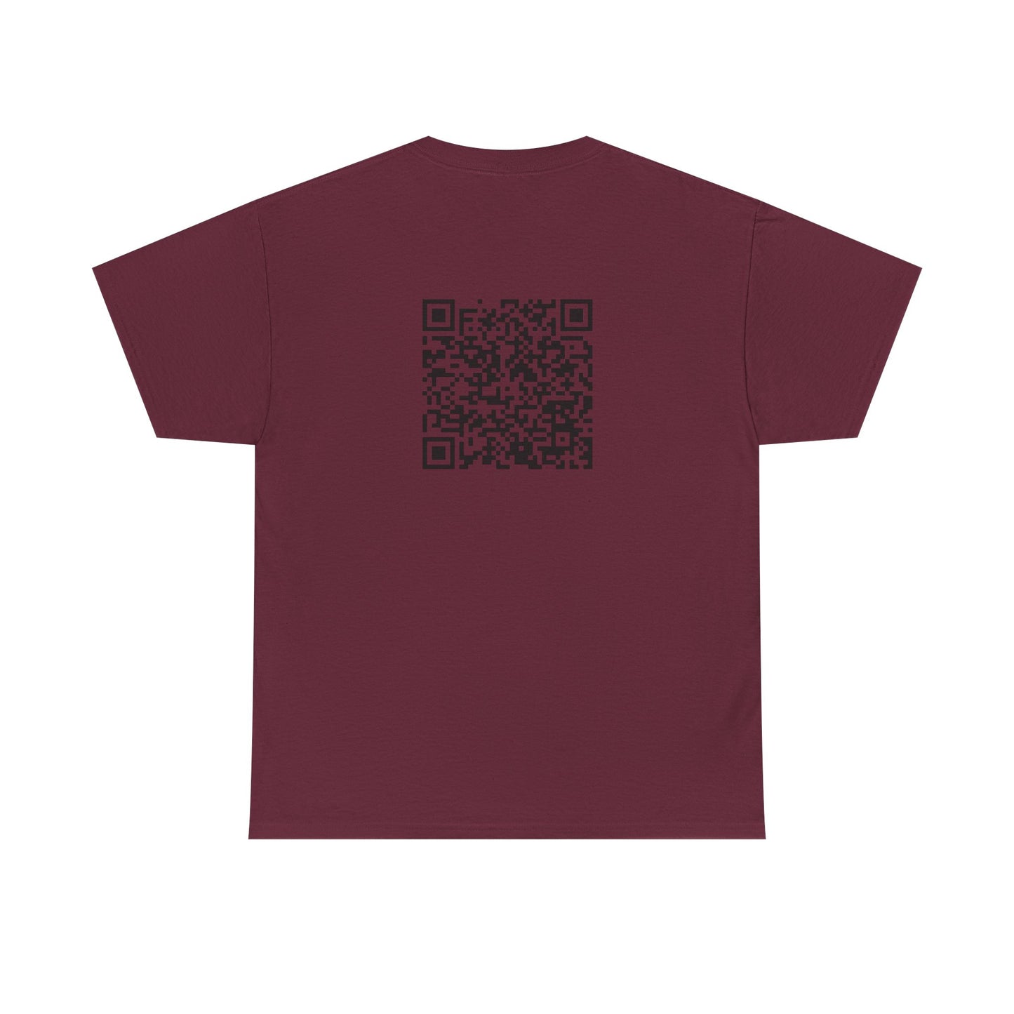 I know I'm beautiful QR Code Heavy Cotton Tee